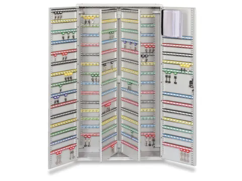 Sleutelkast 1300x730x250mm 940 Haakjes 2 Deuren 2 Tussenwanden Ral7035