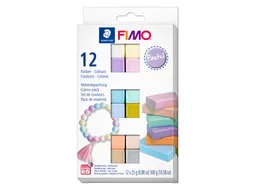 Klei Fimo soft colour pak à 12 pastel kleuren