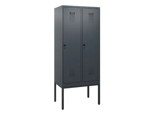 schoollocker,HxBxD 1950x800x500mm,2vak,vak B 400mm,draaigrendel