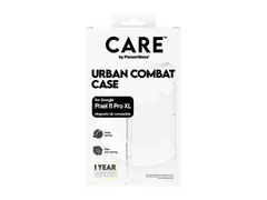 PanzerGlass CARE by Urban Combat Case Transparent w. White Qi Go