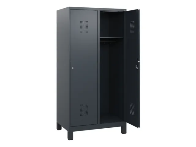 schoollocker,HxBxD 1630x800x500mm,2vak,vak B 400mm,cil.-slot,voeten