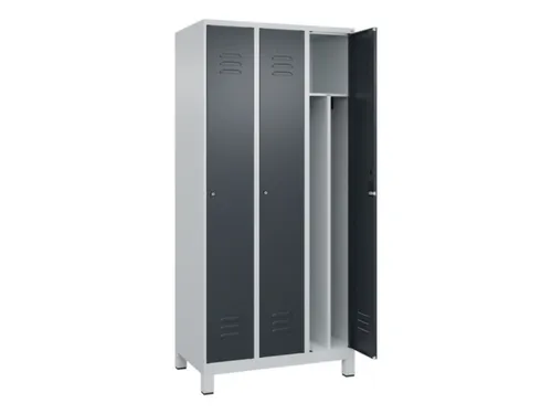 locker voor scheiding van kleding,HxBxD 1950x900x500mm,3vak