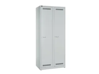 garderobekast,HxBxD 1850x800x500mm,2vak,vak B 400mm,cil.-slot - 2