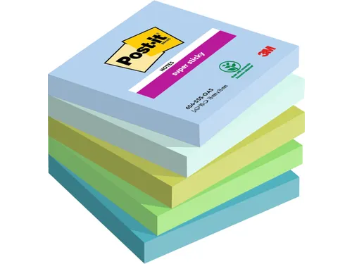 Memoblok 3M Post-it 654 Super Sticky 76X76mm OAS