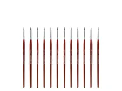 Penseel Kangaro Serie 120 rond Nr. 2/0 geitenhaar doos 12 stuks