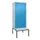 PBM-locker met bank,HxBxD 2120x800x815mm,2vak,vak B 400mm,cil.-slot