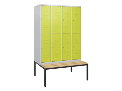 Dubbeldekse dekenkist,HxBxD 1950x1200x815mm,4x2vak.,vak B 300mm