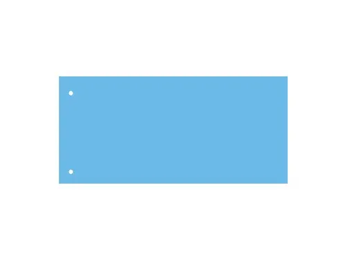 Scheidingsstrook Qbasic 225x120mm 50 stuks blauw