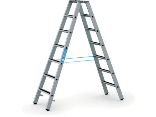 veiligheidsladder,beide zijden,2x7treden m. R13-laag,balk L 1,98m