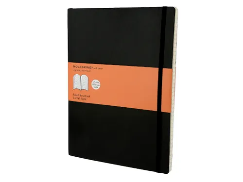 Notitieboek Moleskine XL 190x250mm lijn soft cover zwart