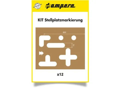 Sjablonenset,Standplaatsmarkering,V. Vloermarkeerapparaat