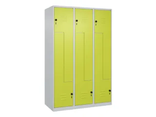 Z-garderobekast,HxBxD 1850x1200x500mm,vak B 200/400mm,draaigrendel - 1
