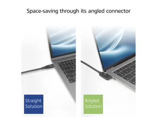 Kabel ACT USB-C standaard naar USB-C hoek 10Gbps 2m - 3