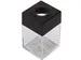 Paperclip Dispenser Rechthoekig 42x42x70mm Zwart/Transparant