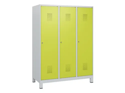 schoollocker,HxBxD 1630x1200x500mm,3vak,vak B 400mm,cil.-slot,voeten