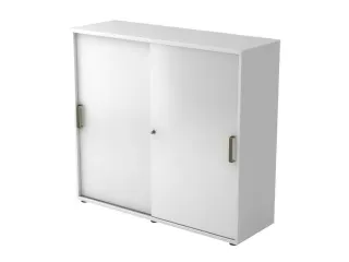 kantoor-schuifdeurkast HxBxD 1100x1200x400mm hout wit 3 OH - 1