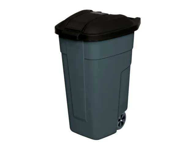 Afvalbak 100 Liter HxBxD 850x510x550mm Pp Romp en Deksel Antraciet
