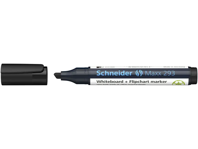 Boardmarker Schneider Maxx 293 beitelpunt 2-5 mm zwart