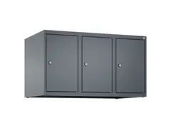 opzetkast,v. locker,3vak.,vak B 300mm,HxBxD 500x900x500mm,vleugeldeur