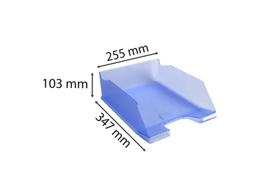 Brievenbak MAXI-COMB O 2 blauwe ijs doors