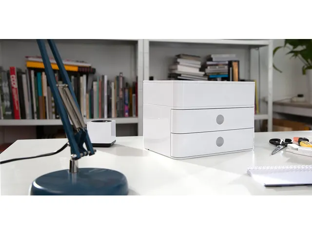 smart-box plus Han Allison 2 tiroirs et box blanc neige