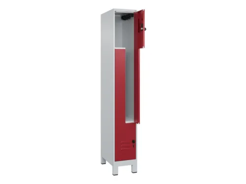 Z-garderobekast,HxBxD 1950x300x500mm,vak B 150/300mm,draaigrendel