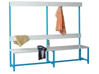 omkleedbank,HxLxD 1600x2000x400mm,onderstel RAL5012 - 2