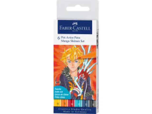 Tekenstift Faber-Castell Pitt Artist Pen Manga 6-delig etui Shônen