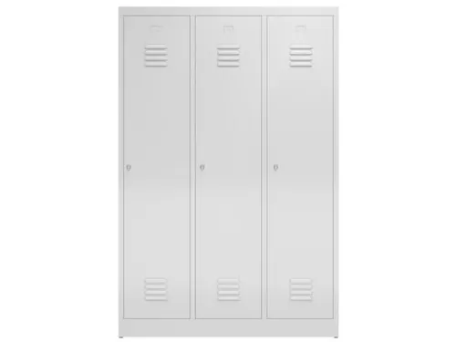 garderobekast,HxBxD 1800x1185x500mm,3vak,vak B 395mm,klink,sokkel