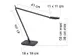 Bureaulamp Unilux Magic led zwart
