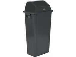 afvalbak,80l,HxBxD 917x460x333mm,wandmontage,romp PP grijs