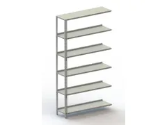 magazijnstelling,aanbouwveld,HxBxD 1850x1002x304mm,vaklast 80kg