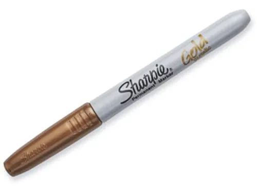 Permanente Marker Metallic, Fijne Punt, Goud