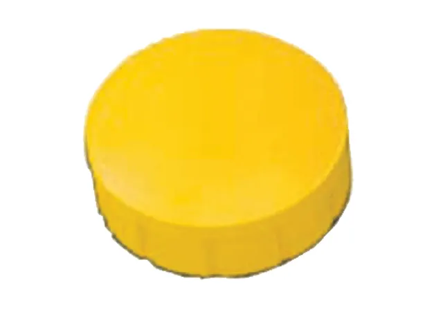 Magneet MAUL Solid 15mm 150gr geel 10 stuks