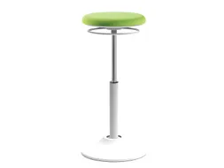 Mango Zit-Sta Kruk Wit/Groen Ergonomisch & Verstelbaar