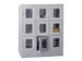 Armoire Multicases Portes Vitrées Hxlxp 1187X930X500Mm 9Cases Largeur