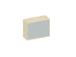 Schuifdeurkast 770x1000x430mm Romp Esdoorn Decor Front Lichtgrijs