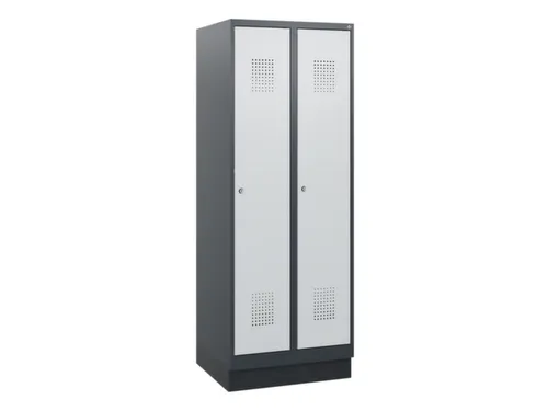 schoollocker,HxBxD 1630x600x500mm,2vak,vak B 300mm,cil.-slot,sokkel