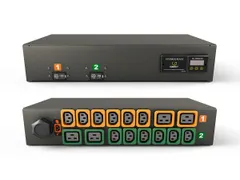 Vertiv MG01D2R1-16PB43-3PS6B2H10-S, Gemeten, 2U, Horizontaal, Zwart, L