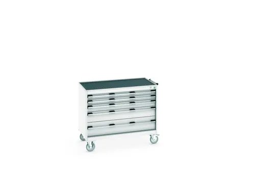 ladekast HxBxD 880x1050x650mm 5laden romp RAL7035 front RAL7035