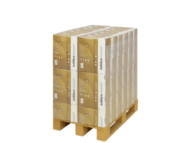 Handdoek PureSoft PT2 W-vouw 2-laags 277520 25x120vel naturel Pallet