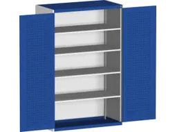 kast met sleufplaat,HxBxD 2000x1300x525mm,4xStalen bodem