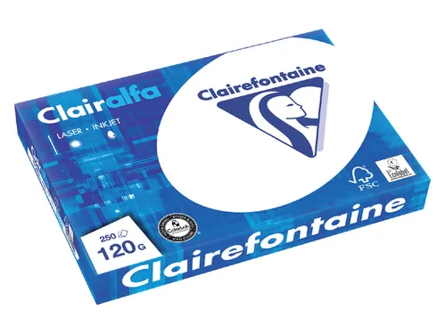 Kopieerpapier Clairfontaine Clairalfa A4 120 gram Wit