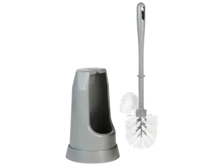 Classic toiletborstel met randborstel en ronde houder 400mm grijs - 2