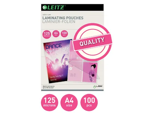 Lamineerhoes Leitz A4 2x125 Micron 100stuks