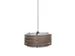 Lampe suspendue Nextime Beam acier inoxydable noir 200 cm de câble