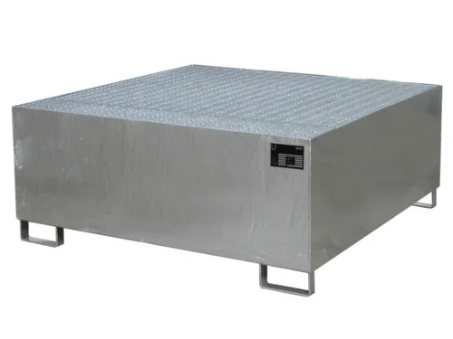 opvangbak,v. 1xIBC,opvangvol. 1000l,HxBxD 630x1460x1460mm,m. rooster