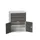 ladekast HxBxD 1000x800x550mm 3laden 2deuren RAL7035 front RAL7016