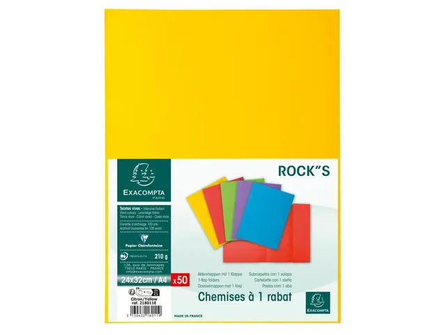 PK 50 mappen ROCK'S 220 1 klep geel