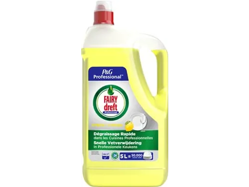 Professional afwasmiddel citroen, fles van 5 liter
